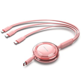 Vention Cable USB-C a 3xUSB-C 100W 1.1m Rosa TRJPBE
